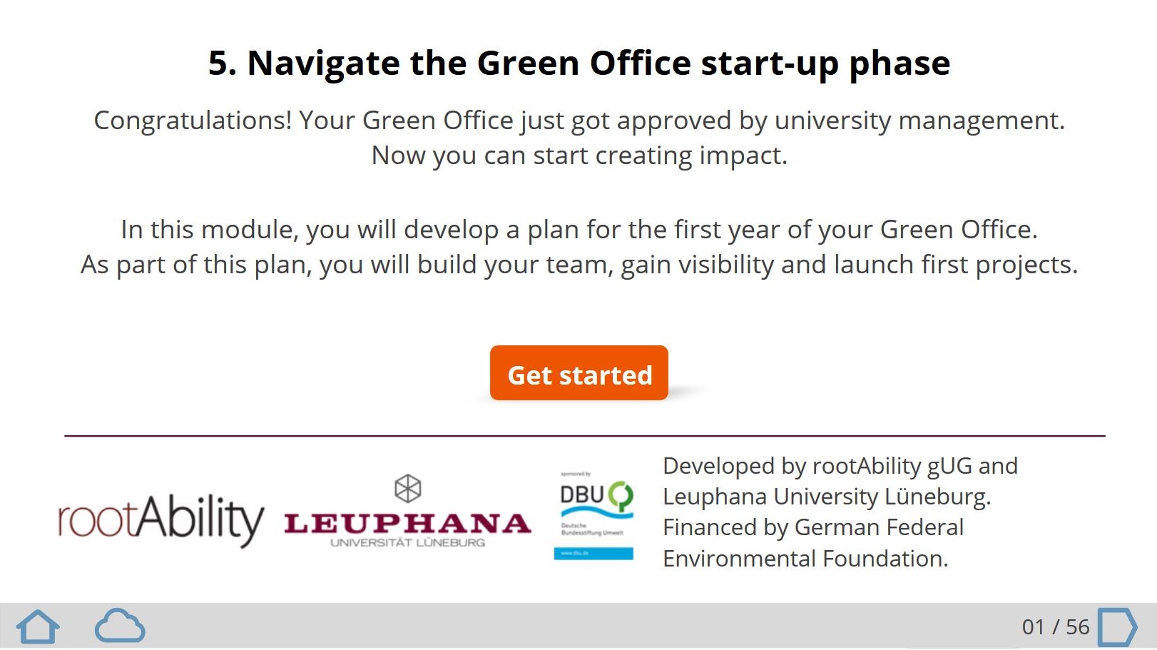 Online course about running a Green Office, once it's approved